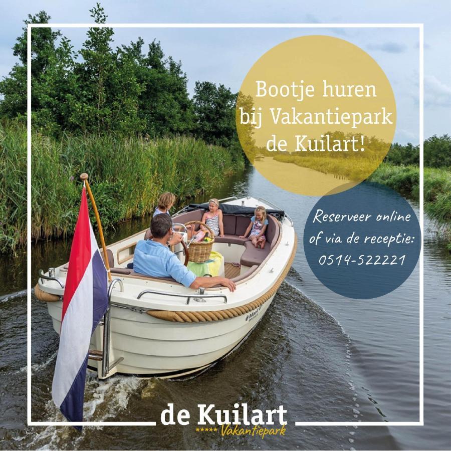 Stacaravan Op 5 Sterren Vakantiepark De Kuilart Friesland Aan Het Meer Met Zwembad 5P 237 Koudum ภายนอก รูปภาพ